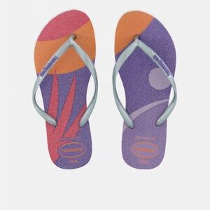 Girls Havaianas Colorful Flip Flops